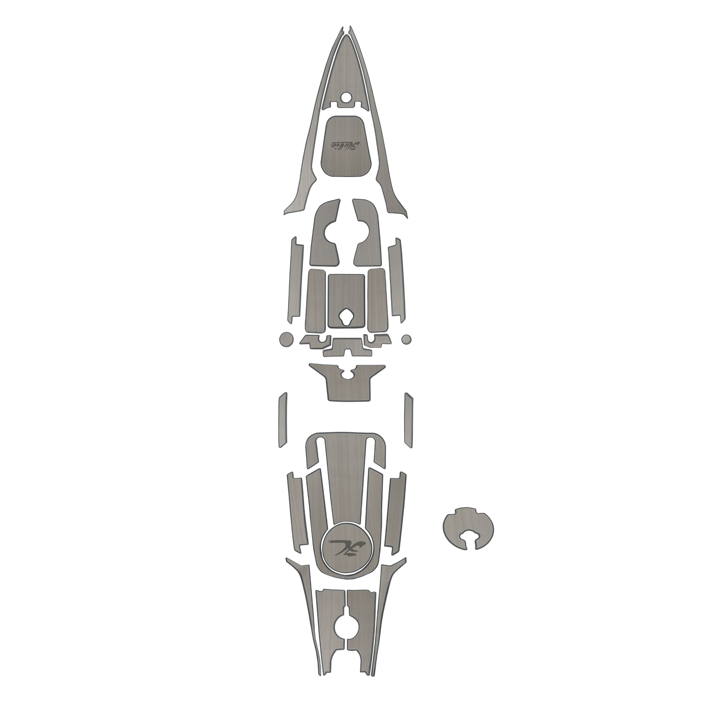 MAT KIT, OUT 19 GRY/CHAR COMP