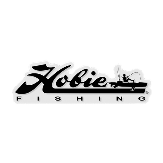 DECAL, 12" HOBIE FISHING BLACK