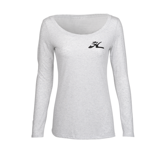 FLY H HWHT LS LADIES SCOOP T M